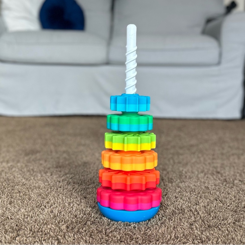 Colorful Stacking Ring Toy Fat Brain Toys